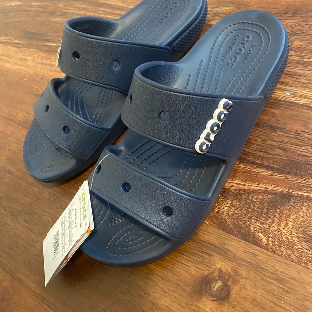 Navy Crocs Slide Sandals Women’s